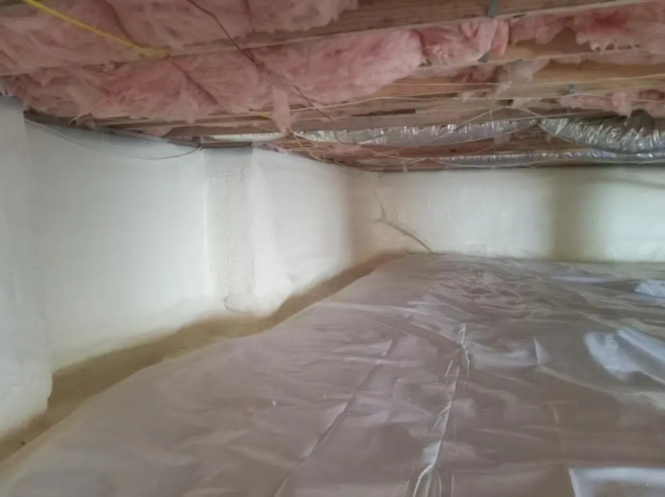 Crawl space encapsulation with closed-cell spray foam for Metal Roof Coating in Rockaway